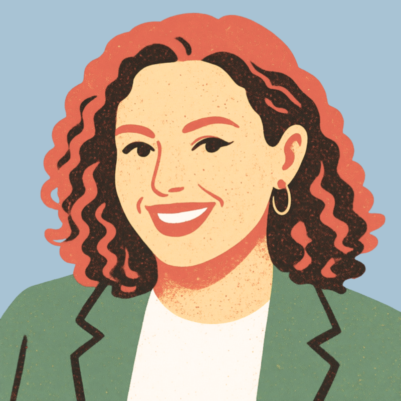 Illustrated portrait of Annie Lovelock
